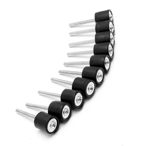 10Pcs Drum Rubber Mandrels 1/8" Shank For Sanding Sleeve Rotary Tool New - Picture 6 of 8