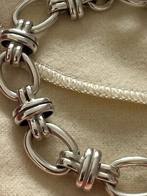 Sz. 9 1/2” Retired JAMES AVERY Couplet Link Toggle Bracelet
