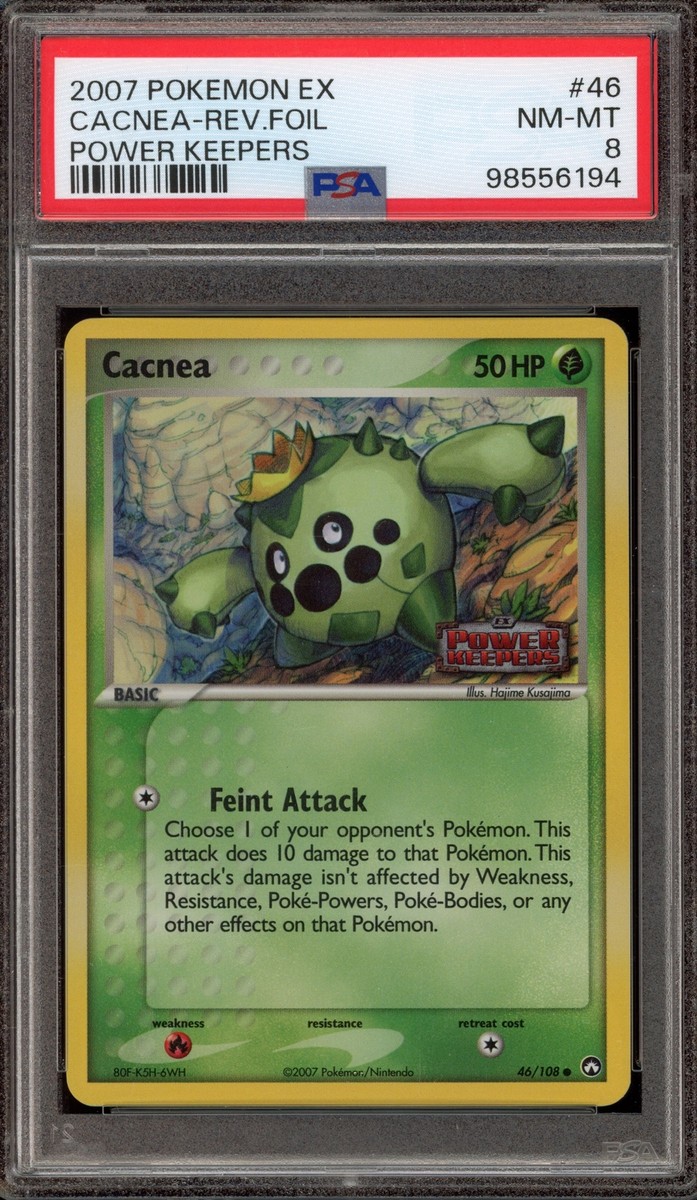 Pokemon Cacnea EX Power Keepers Reverse Holo #46 PSA 8 | eBay