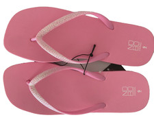 NOBO NO BOUNDARIES Glittery Pink Foam Single Flip-Flop Sandals Sz 9