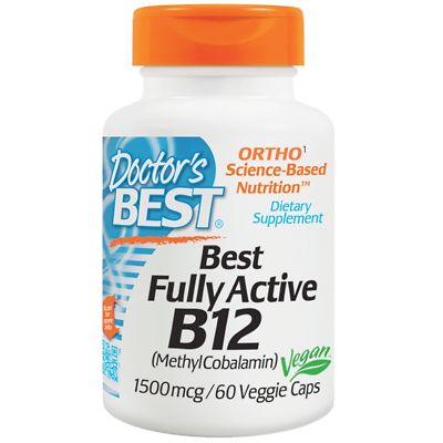 DOCTOR'S BEST, FULLY ACTIVE B12 1500mcg 60 Veg. Kapseln SUPER PREIS