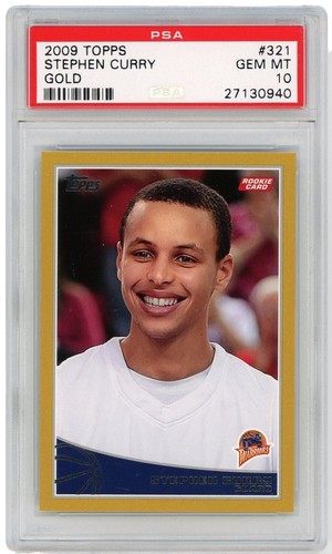 Signed Basketball Card Auto Stephen Curry 2009-10 Topps #321 RC