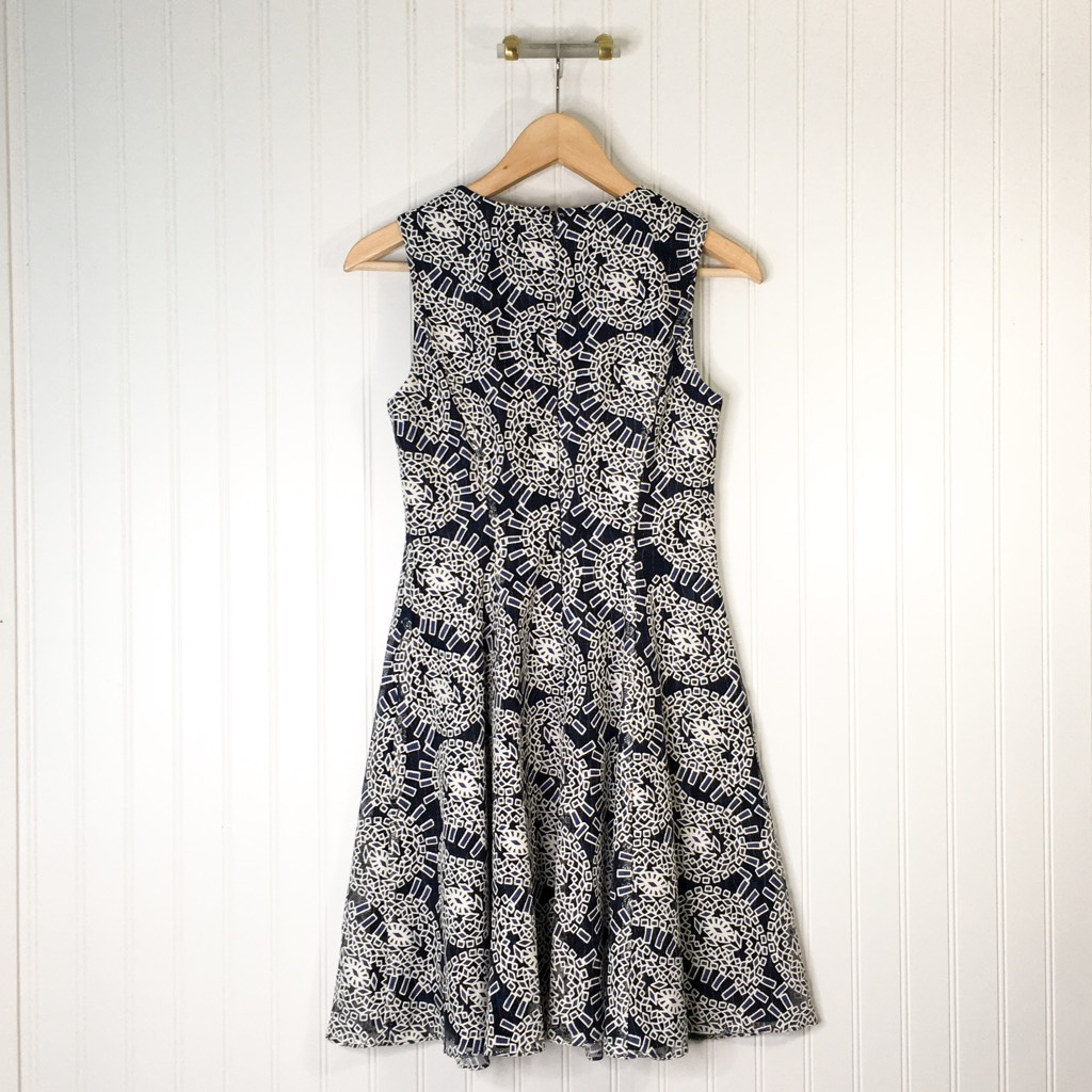 shoshanna a-line dress NEW SHOSHANNA CATERINA SLEEVELESS A-LINE DRESS NAVY/WHITE SHOSH41SIZE XS $385.00