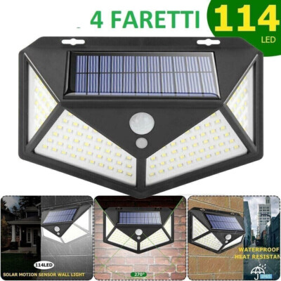 Faro LED solare ultra luminoso 50W con sensore di movimento - Cina Luce per esterni, luce solare SMD