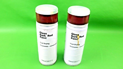 2 x Lack glänzend dunkelrot 400 ml schnelltrocknend wirtschaftlich bequem (KS98)