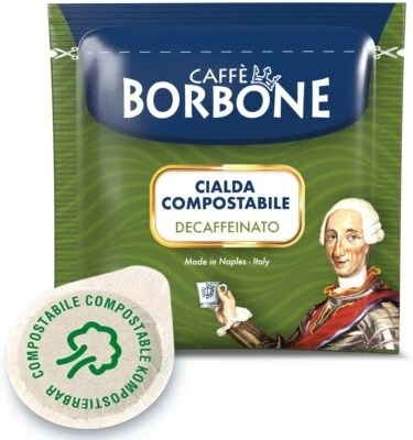 CAFF BORBONE 300 Cialde caffè Borbone dek decaffeinato CIALDA FILTRO CARTA 44 MM ESE