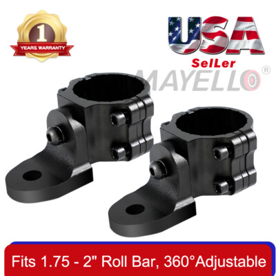 2X For Can-Am Maverick X3 Rear LED Flag Whip Antenna Reverse Light Mount Bracket