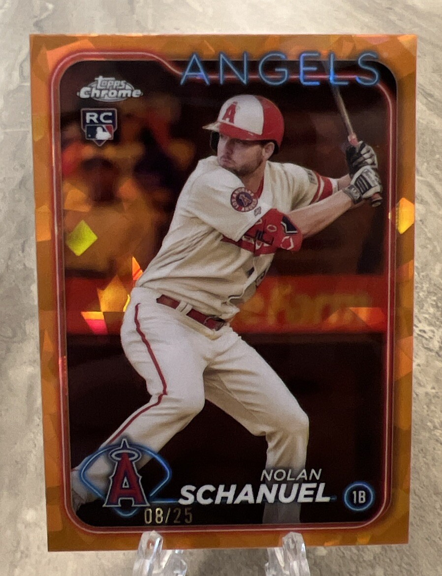 2024 Topps Chrome - Orange Refractor NOLAN SCHANUEL /25 (RC) Angels  #274 🔥 🔥