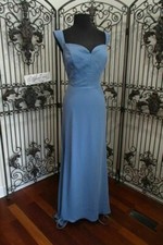 D639 BILL LEVKOFF SLATE 1561 SZ 12 FORMAL BRIDESMAID PROM FORMAL GOWN DRESS