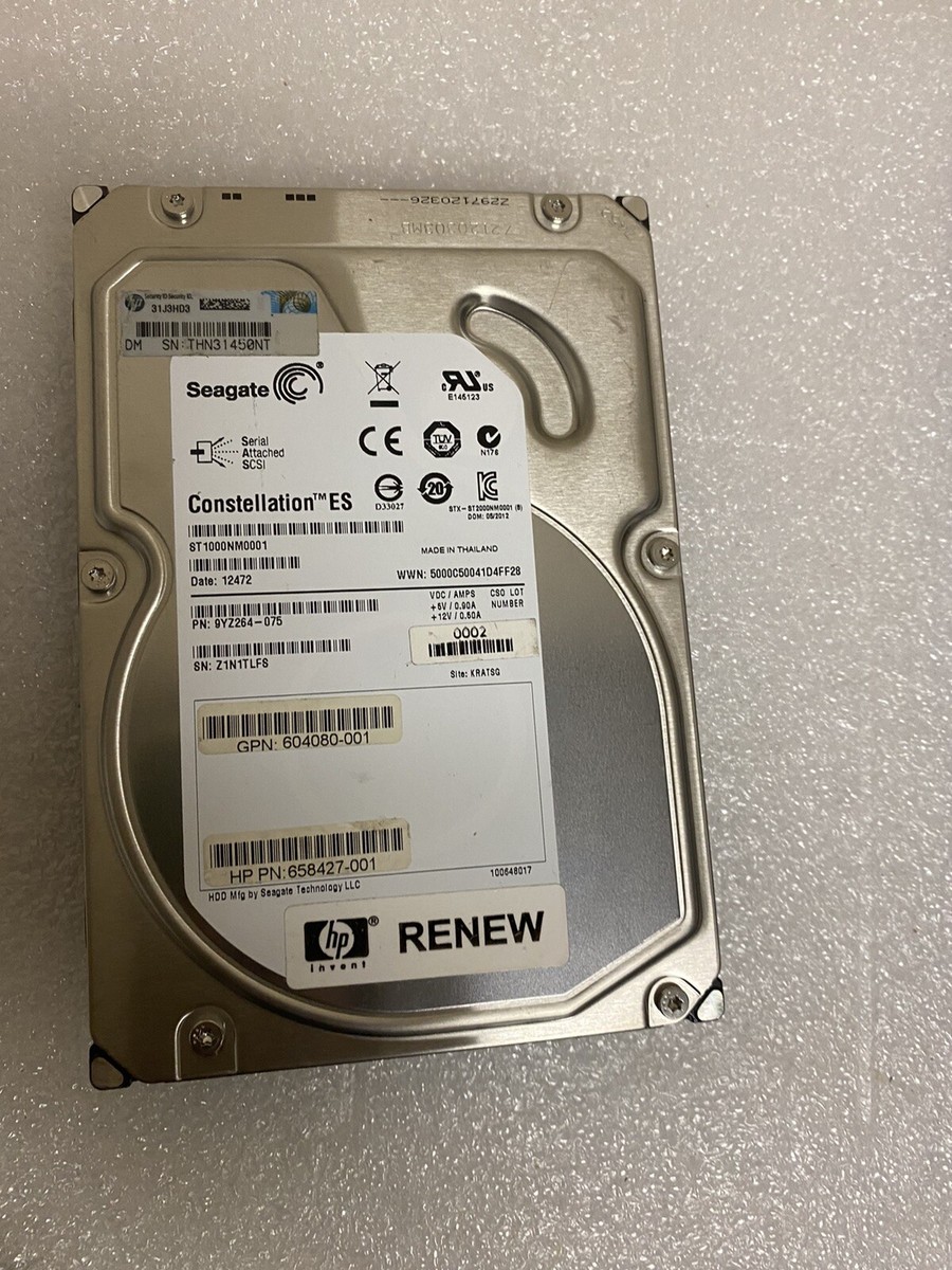 HP Seagate ST1000NM0001 1TB SAS 7200RPM 3.5