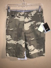 NWT BOYS SIZE MEDIUM W 24-26 NIKE GOLF DRI-FIT STANDARD FIT CAMO SHORTS GOLFING