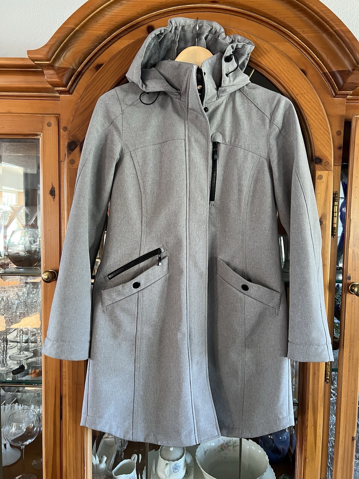 Pendleton Women’s Gray Lined Hooded Full Zip Jack… - image 1