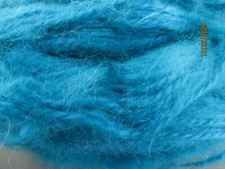 Unlabeled Mohair Dark AQUA BLUE 1.8 oz Natural Fiber Fine Wt 2 Fluffy