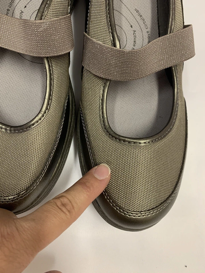 Plataformas GRASSHOPPERS Get Fit Tech Performance Mary Jane Peltre Metálico 10M Foto 3 de 4