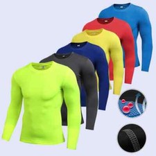 Men Compression Running T-Shirt Fitness Tight Long Sleeve T-shirt Gym Quick Dry