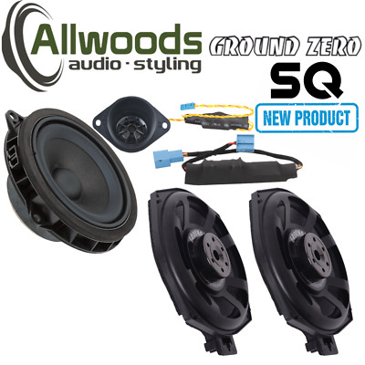 Ground Zero 4'' 3 Way NEW SQ Component Speaker Set Upgrade BMW 7 Series E66