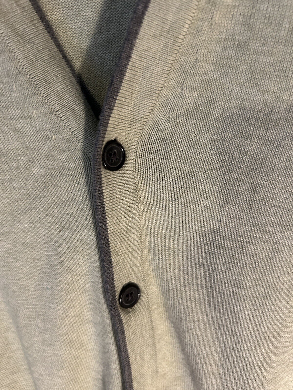 John Bartlett Consensus Gray Cardigan Sweater Men… - image 11