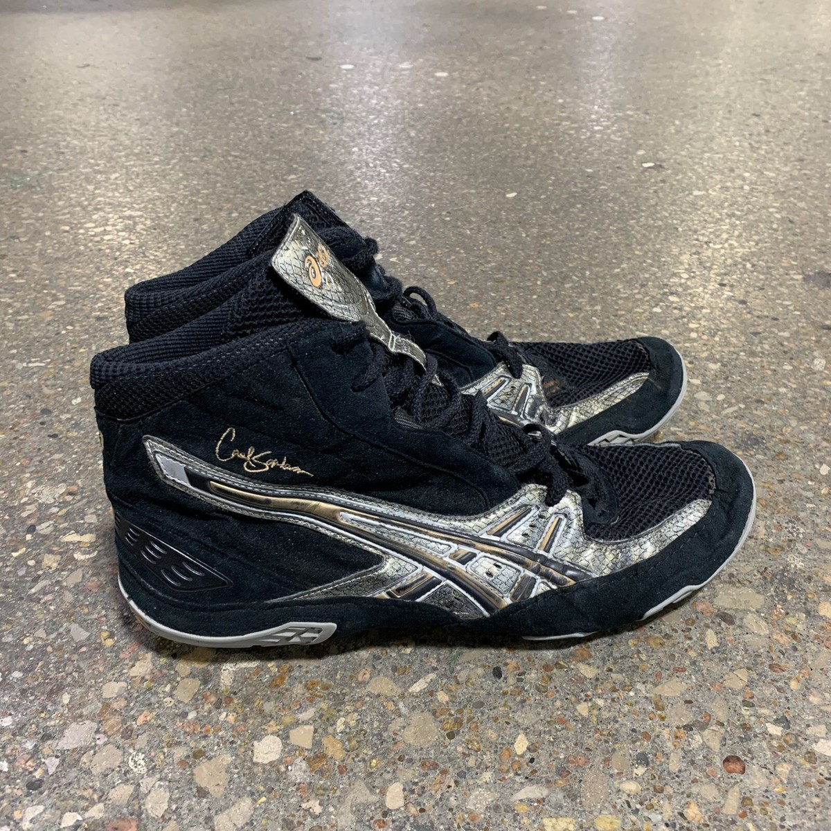 2007 Asics Cael Sanderson V3.0 Wrestling Shoes Size 13 Snake  display picture 2