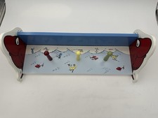 Trend Lab Dr. Seuss One Fish Two Fish Red Fish Blue Fish Shelf With Coat Pegs