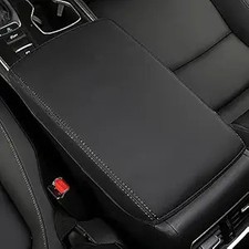 Car Center Console Cover for 2021 2022 2018 2019 2020 Le Color: black stitches