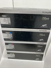 Set Of Lexmark 70C0D10… 700D1 700D2 700D3 700d4 CS/CX 310 410 510 Black