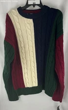 Mark Alexander Men's Cotton Multicolor Crew Neck Sweater Size L
