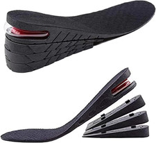 Unisex Height Increase Insoles 8 cm PVC Breathable Shoes Lift Insole Men Women