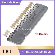 VITA Classical Dental Shade Guide with Bleached Shades Clip 1 Set 19 Colors