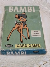 vintage 1946 Bambi card game, Disney