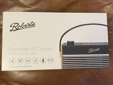 NEW ROBERTS RAMBLER BT STEREO DAB+ / FM PORTABLE RADIO BLUETOOTH IN NAVY BLUE