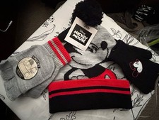 Boys Disney Mickey Mouse 3 Piece Hat And Glove Set