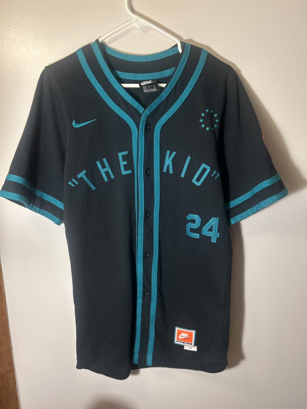 Ken Griffey Jr The Kid #24 Nike Jersey Seattle Mariners Small Retirement Career