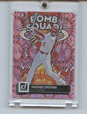 SHOHEI OHTANI - 2022 DONRUSS BOMB SQUAD PINK FIREWORKS INSERT CARD # BS-3 - MLB