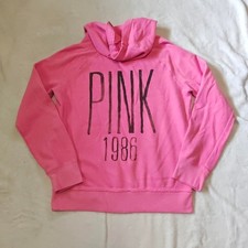 Victoria-s-secret-pink Women's Black and Pink Hoodie