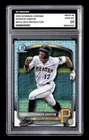 2025 Konnor Griffin Bowman Chrome Mojo Refractor Rookie Card #BCP-86 Graded 10