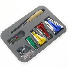 - Bias Tape Makers Kit Adjustable Binder Foot Presser for Hem Sewing/Quilting...