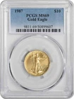 1987 $10 American Gold Eagle MS69 PCGS