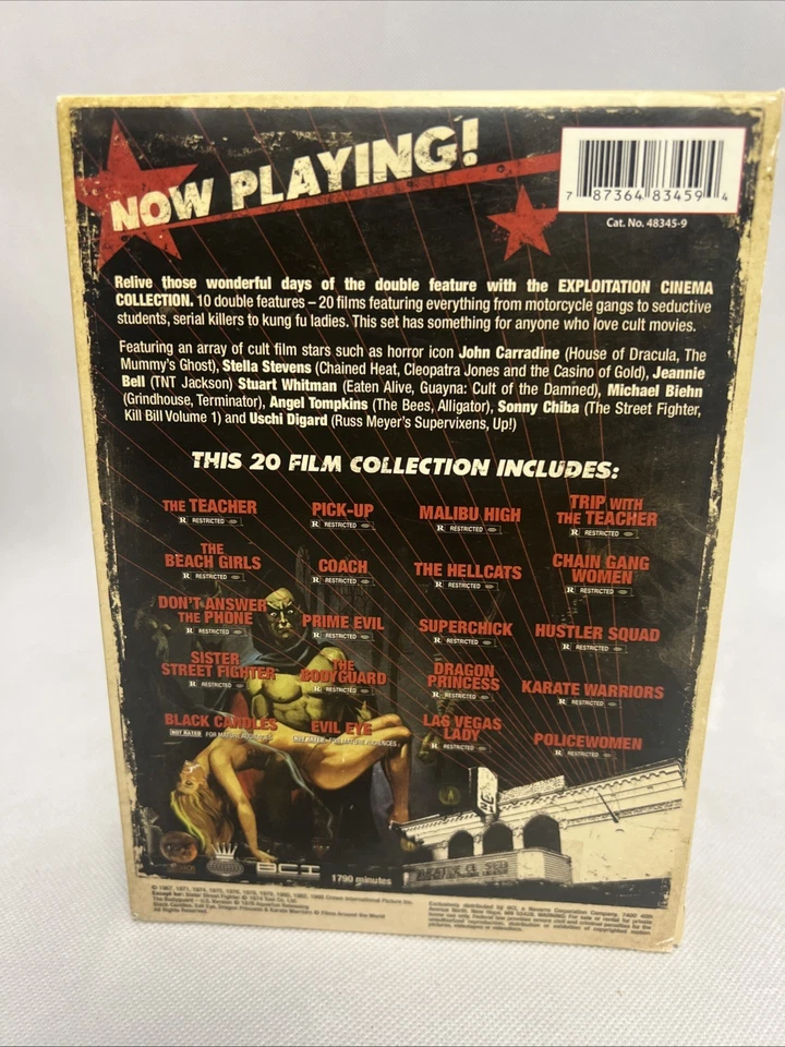 The Exploitation Cinema Collection 20 Films 10-Disc DVD - Image 3 of 4