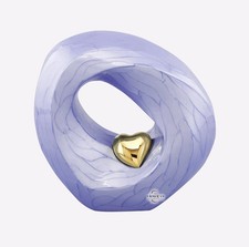Endless Love Lavender Opal  Radiant Gold Heart Infinity Adult Urn for Ashes