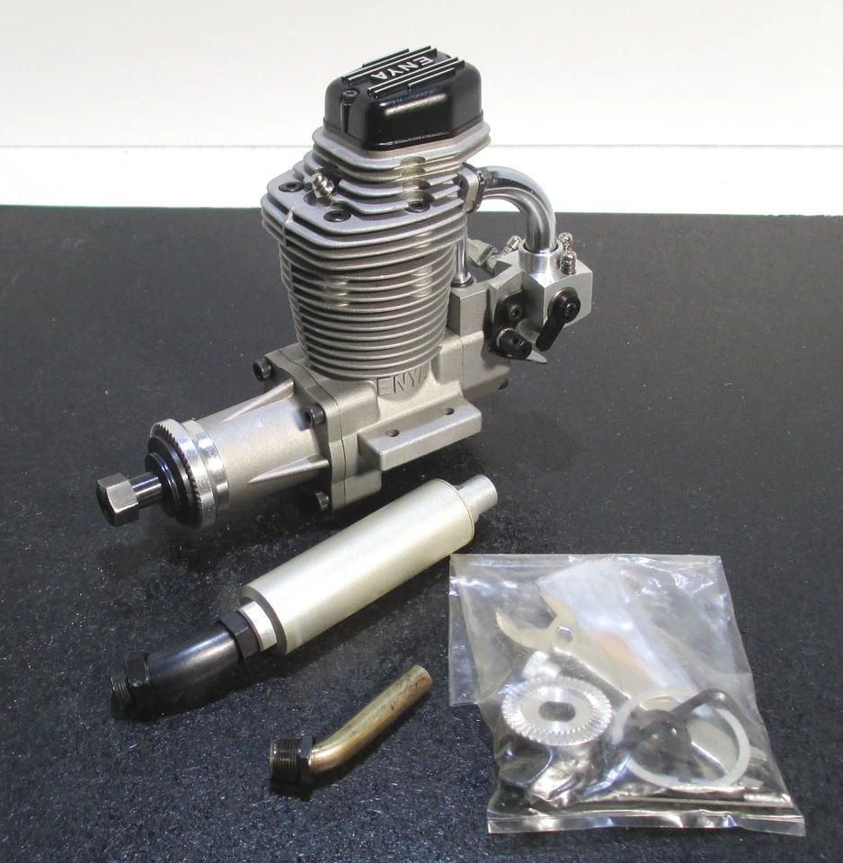 Enya 120-4C 19.93cc 4 cycle glow engine with muffler, used for R/C airplane f/s - Image 2 of 4