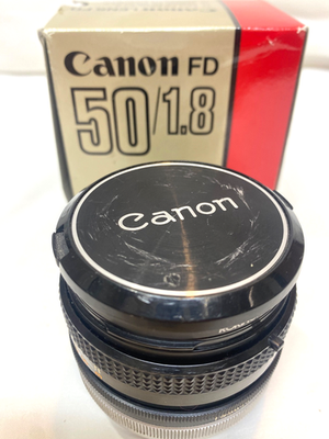 Vtg Canon FD 50mm 1:1.8 SC Lens Black Camera Lens, Made In Japan