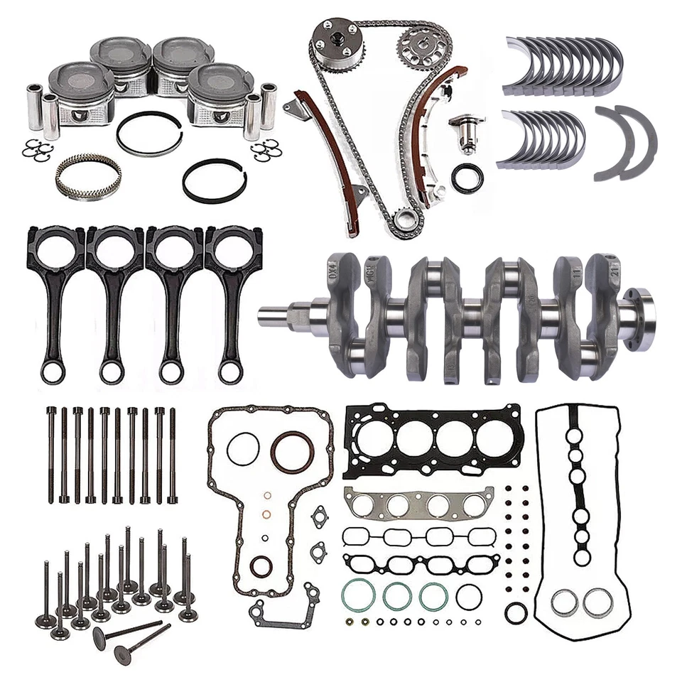 Kit de revisión de reconstrucción de motor 1ZZ-FE para Toyota Corolla Matrix Celica 98-08 1,8 L Foto 3 de 4