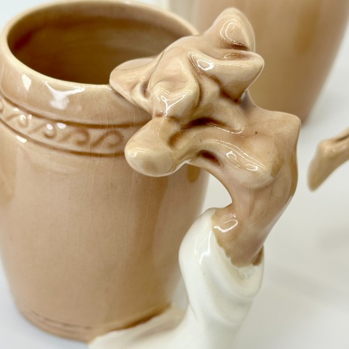 Set of 4 Vtg DOROTHY KINDELL Nude Pin-Up Mugs 1940s Risqué California Pottery - Picture 2 of 14