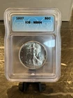 1937 50C WALKING LIBERTY ICG MS64