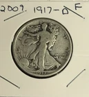 1917-D F (Fine) Walking Liberty Half Dollar