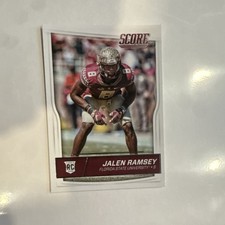 Panini 2016 Score Jalen Ramsey Rookie Scorecard #418 Florida State Football Card. rookie card picture
