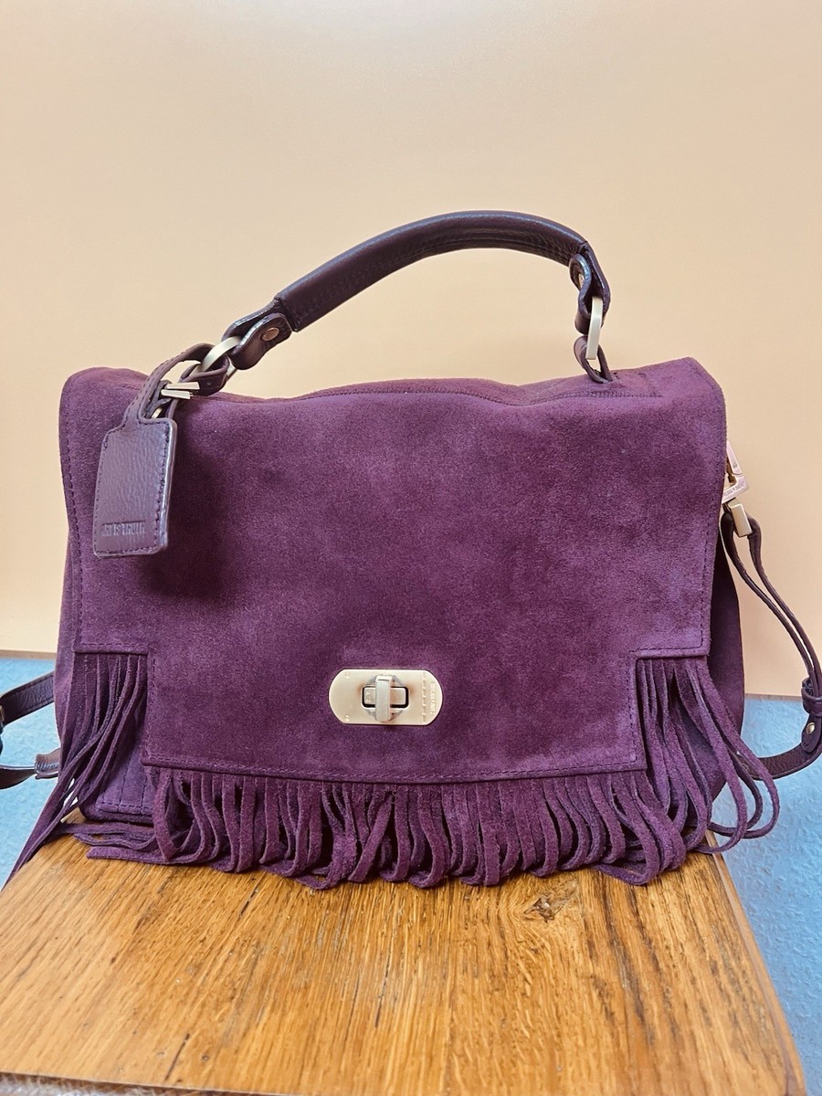 Zadig Voltaire Women’s Bag Bordeaux Handbag Shoulder Bag in Suede Leather