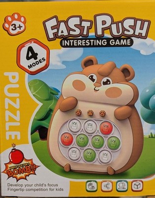 FAST PUSH  *4 MODE * INTERACTIVE FIDGET GAME  (Ages 3+)