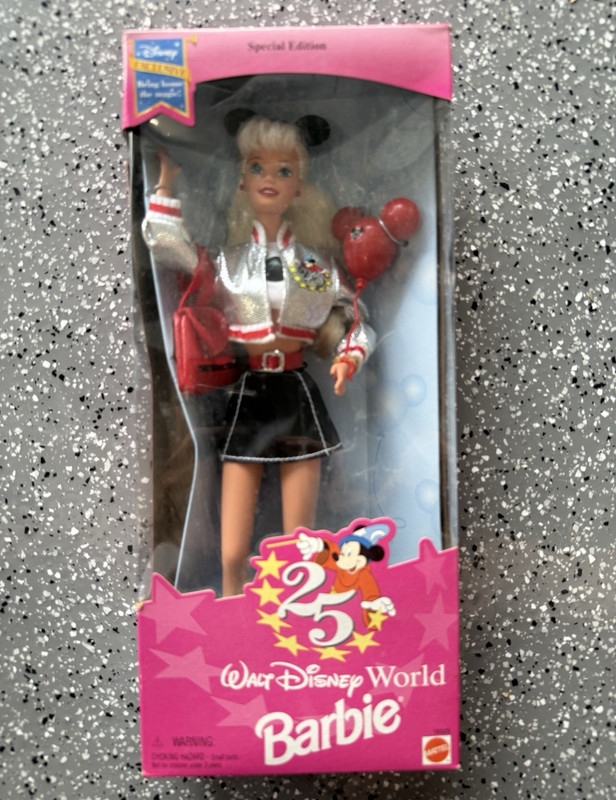 Mattel Walt Disney World Barbie Special Edition 25th Anniversary Doll MPN 16525