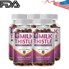 Milk Thistle Supplement - Max Strength 1000mg for Liver Cleanse Detox & Repair